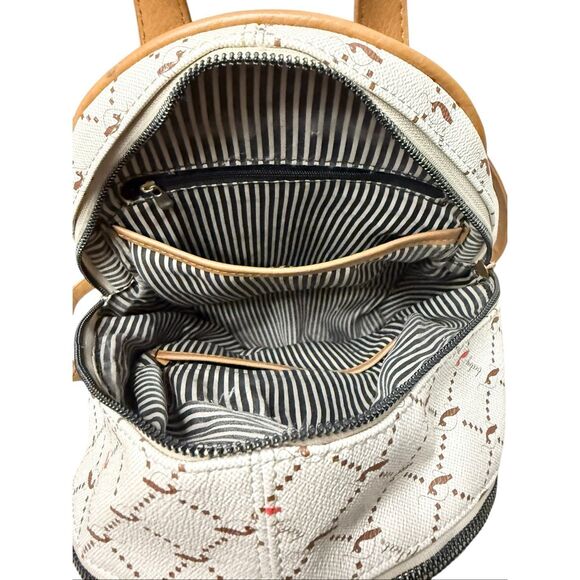 Vintage Baby Phat Backpack Purse Signature Cat Print Vinyl 2000s Y2K - Picture 7 of 9